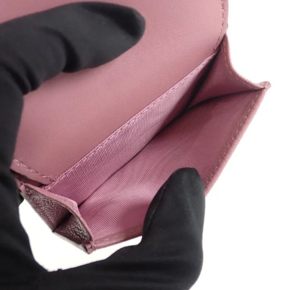Christian Dior Saddle Compact Wallet S5653 Cceh Trifold Wallet Goatskin Lavender